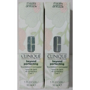 2x CLINIQUE Beyond Perfecting Foundation + Concealer CN 78 NUTTY (M) 1 oz 30 ml